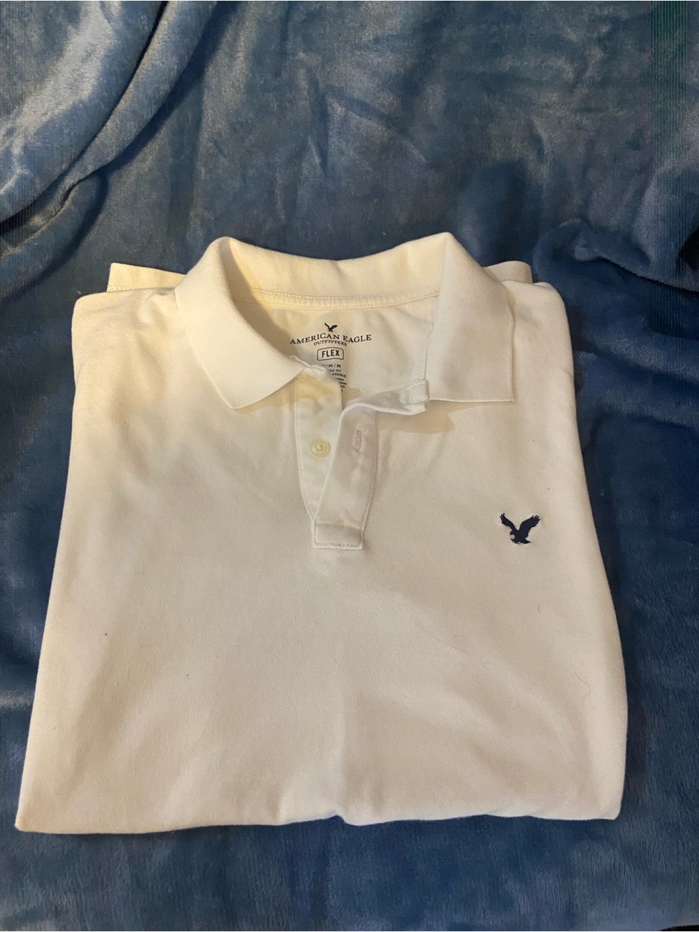 Men’s Medium American Eagle Outfitters White Polo.